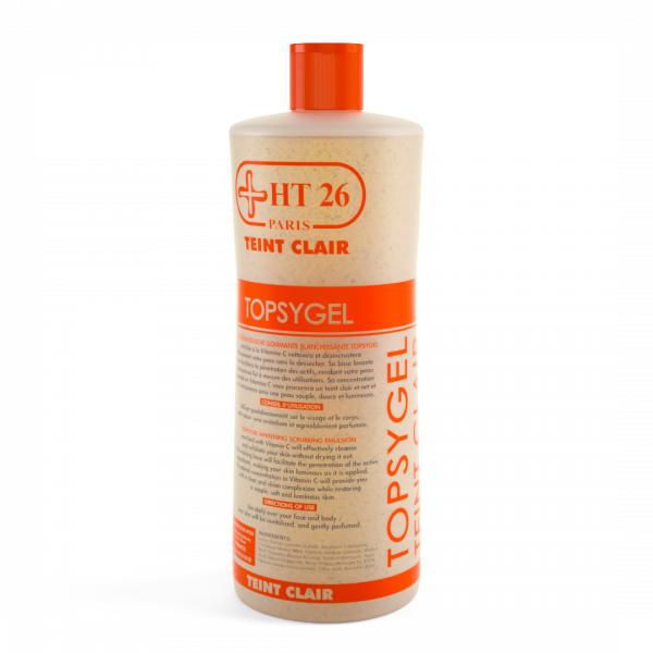 HT26 Topsygel - Emulsion douche éclaircissante  Gommant 1 liter