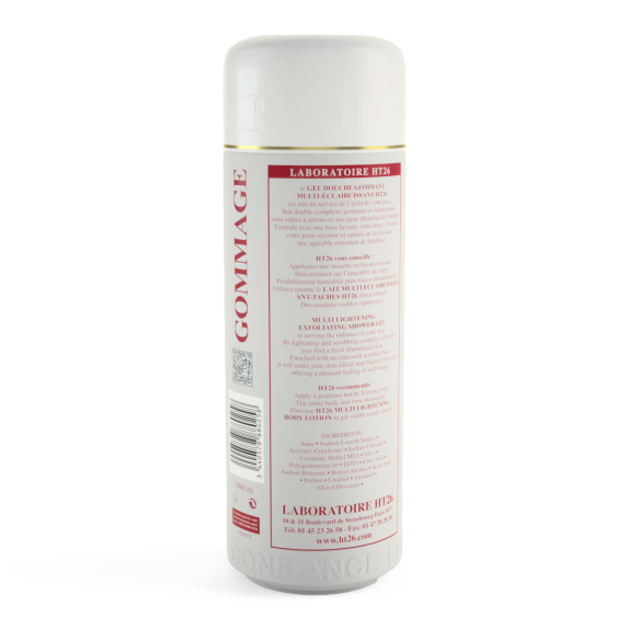 HT26 Gel Douche Gommant Multi-Éclaircissant HT26 - Pour une peau éclatante et lisse 1000ml
