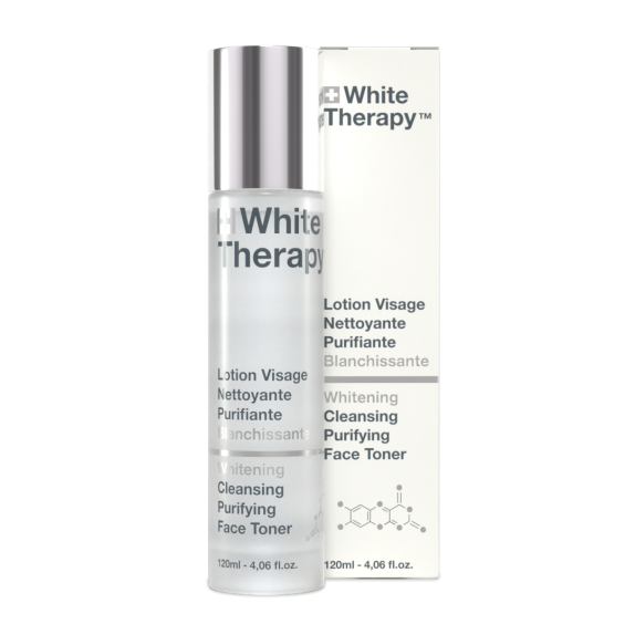 WHITE THERAPY Lotion Visage Nettoyante Purifiante Blanchissante Formulé à base de Vitamine C 120ml