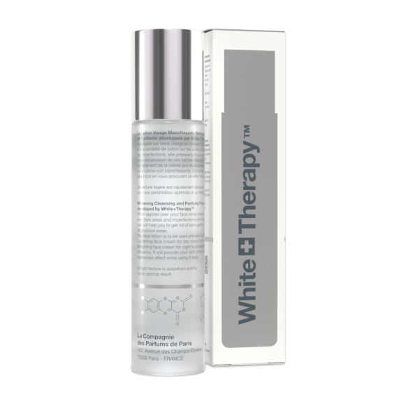 WHITE THERAPY Lotion Visage Nettoyante Purifiante Blanchissante Formulé à base de Vitamine C 120ml
