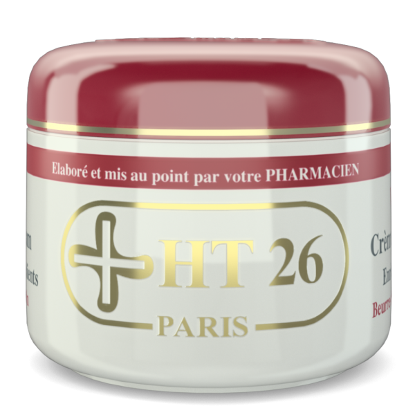 HT26 Paris - Crème corps éclaircissante Vergeturis - Efface les vergetures et unifie le teint ! Pot de 500ml