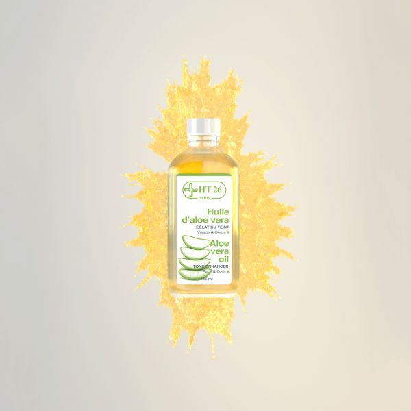 HT26 - Huile d'aloe vera - Pour un teint éclatant - Pour peaux sensibles et réactives.