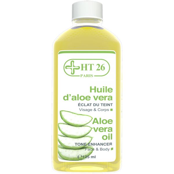 HT26 - Huile d'aloe vera - Pour un teint éclatant - Pour peaux sensibles et réactives.