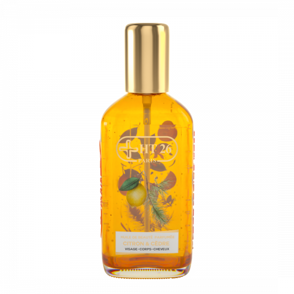 HT26 - Huile de  citron & cèdre  Stimulante, parfumée au Citron & Cèdre