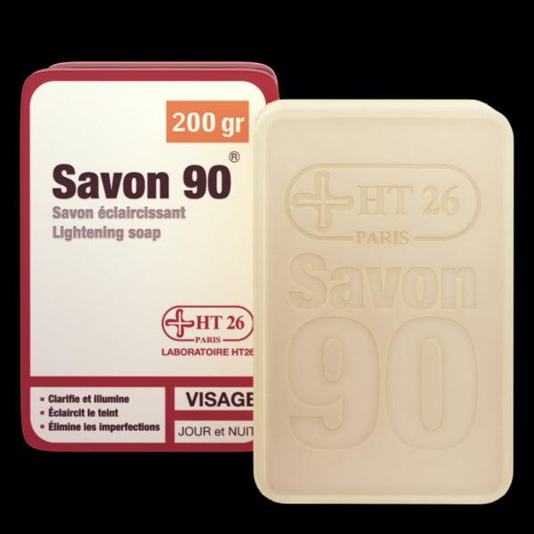 HT26 - Gamme 90 Acne solutions - Lightening Soap 200gr - HT26.CA : Scientists Devoted to Black Beauty