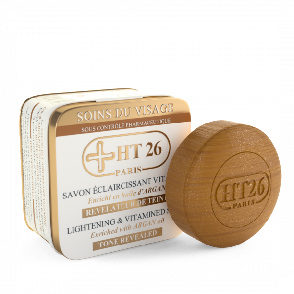 HT26 PARIS Savon Eclaircissant Or et Argan - Pain de 150 gr