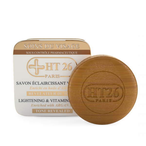 HT26 PARIS Savon Eclaircissant Or et Argan - Pain de 150 gr